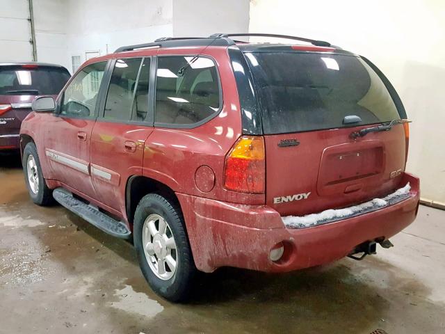 1GKDT13S832349304 - 2003 GMC ENVOY BURGUNDY photo 3