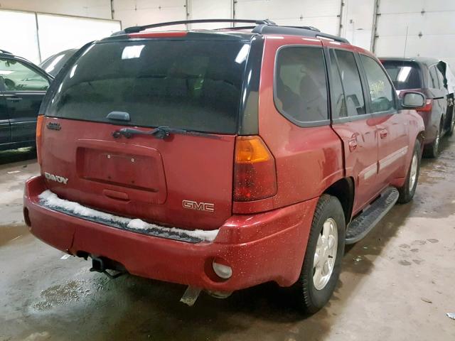 1GKDT13S832349304 - 2003 GMC ENVOY BURGUNDY photo 4