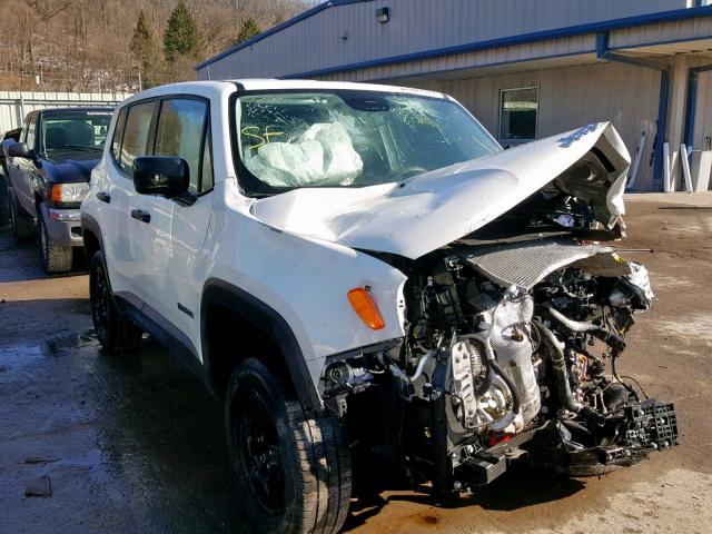 ZACCJBAB9HPG00883 - 2017 JEEP RENEGADE S WHITE photo 1