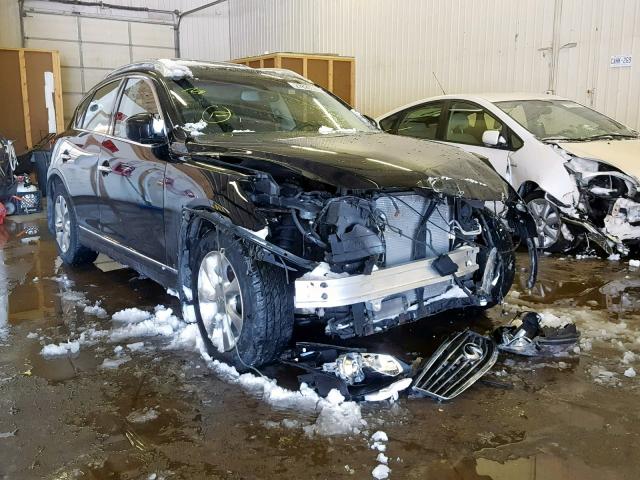JNKAJ09F88M352156 - 2008 INFINITI EX35 BASE BLACK photo 1
