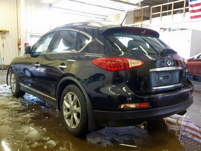 JNKAJ09F88M352156 - 2008 INFINITI EX35 BASE BLACK photo 3