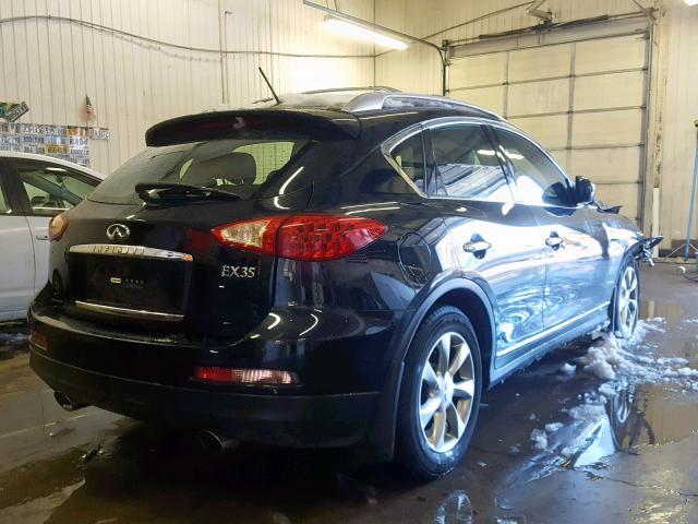 JNKAJ09F88M352156 - 2008 INFINITI EX35 BASE BLACK photo 4