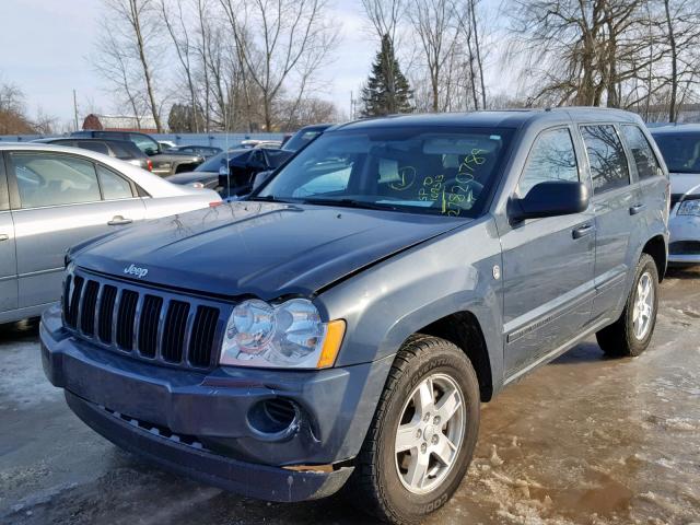 1J8HR48PX7C639473 - 2007 JEEP GRAND CHER BLUE photo 2