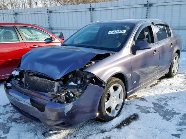 1G1AM55B467607754 - 2006 CHEVROLET COBALT SS BLUE photo 2