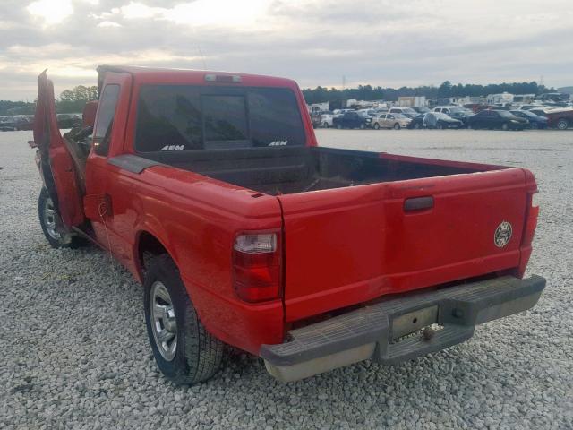 1FTYR14E31PA39923 - 2001 FORD RANGER SUP RED photo 3