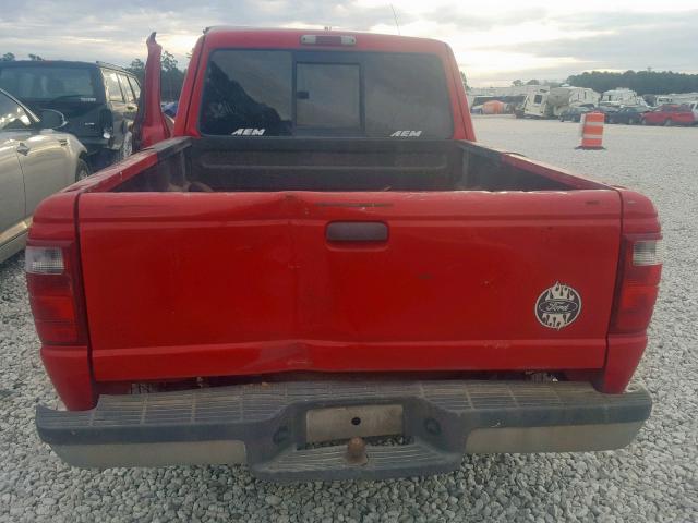1FTYR14E31PA39923 - 2001 FORD RANGER SUP RED photo 6
