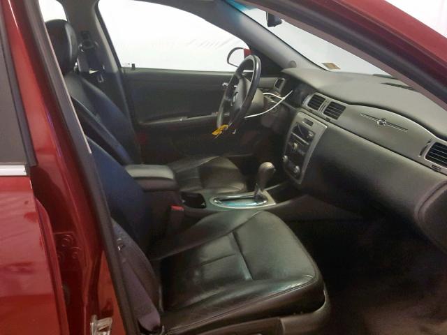 2G1WD57C091290987 - 2009 CHEVROLET IMPALA SS RED photo 5