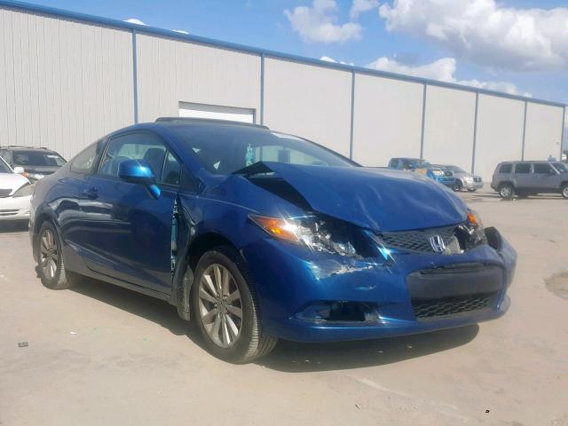 2HGFG3B04CH515816 - 2012 HONDA CIVIC EXL BLUE photo 1