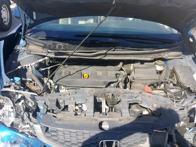 2HGFG3B04CH515816 - 2012 HONDA CIVIC EXL BLUE photo 7