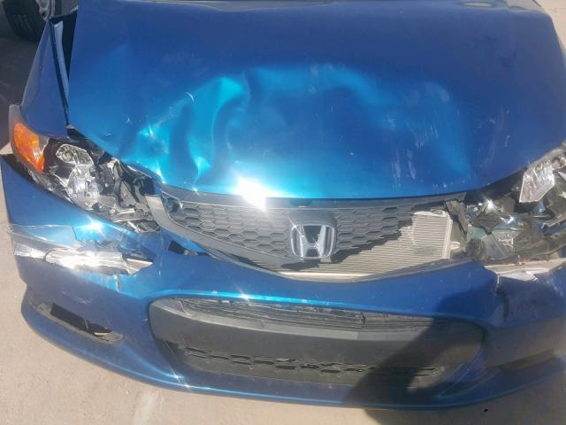 2HGFG3B04CH515816 - 2012 HONDA CIVIC EXL BLUE photo 9