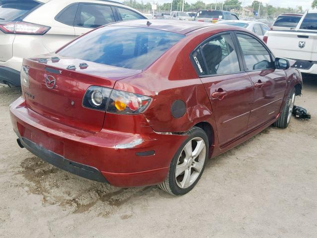 JM1BK323461441533 - 2006 MAZDA 3 S RED photo 4