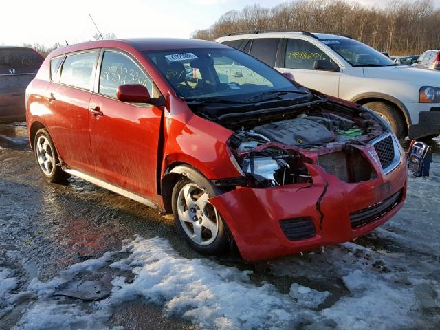 5Y2SP67819Z411919 - 2009 PONTIAC VIBE RED photo 1