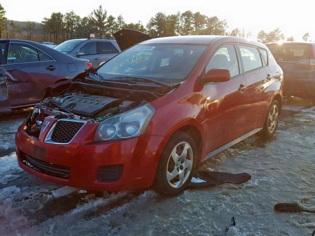 5Y2SP67819Z411919 - 2009 PONTIAC VIBE RED photo 2