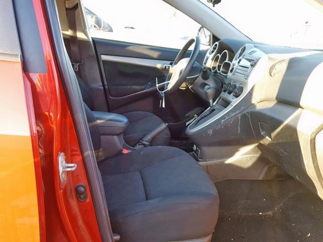 5Y2SP67819Z411919 - 2009 PONTIAC VIBE RED photo 5