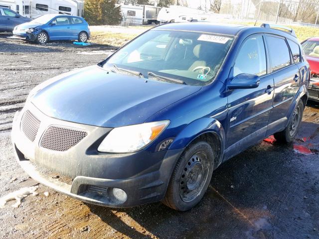 5Y2SL63825Z471428 - 2005 PONTIAC VIBE BLUE photo 2