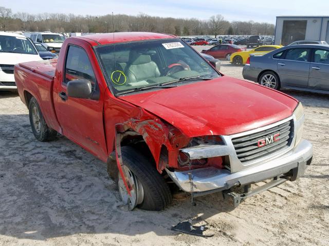 1GTDT146X48164389 - 2004 GMC CANYON RED photo 1