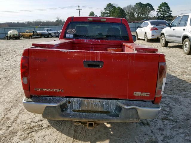 1GTDT146X48164389 - 2004 GMC CANYON RED photo 6