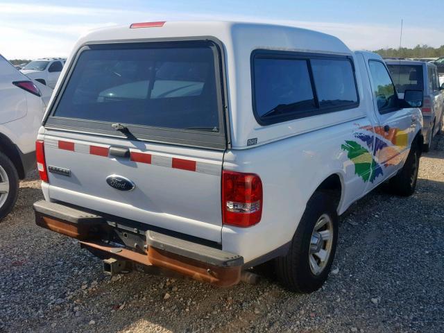 1FTYR10D39PA32415 - 2009 FORD RANGER WHITE photo 4