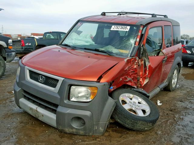 5J6YH18615L006738 - 2005 HONDA ELEMENT EX ORANGE photo 2