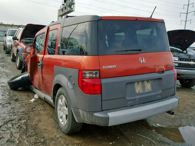 5J6YH18615L006738 - 2005 HONDA ELEMENT EX ORANGE photo 3