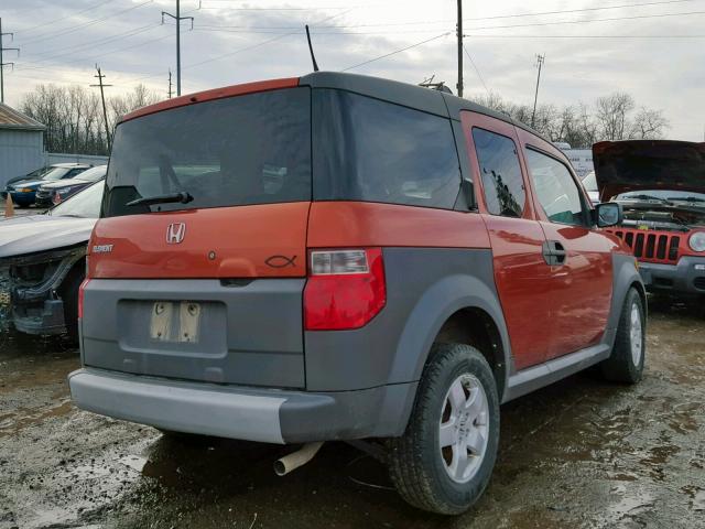 5J6YH18615L006738 - 2005 HONDA ELEMENT EX ORANGE photo 4