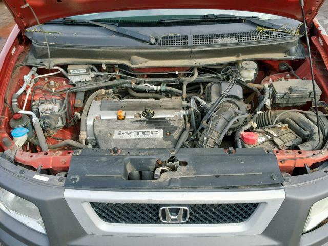 5J6YH18615L006738 - 2005 HONDA ELEMENT EX ORANGE photo 7