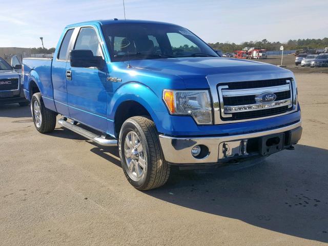 1FTFX1EF6EFB44889 - 2014 FORD F150 SUPER BLUE photo 1