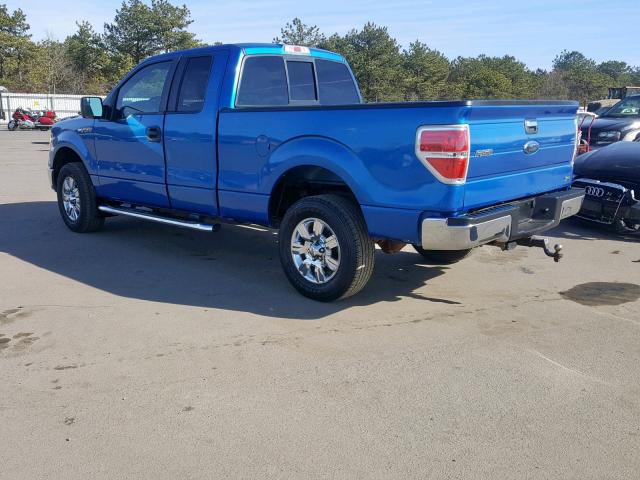 1FTFX1EF6EFB44889 - 2014 FORD F150 SUPER BLUE photo 3