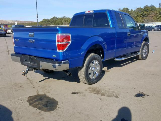 1FTFX1EF6EFB44889 - 2014 FORD F150 SUPER BLUE photo 4