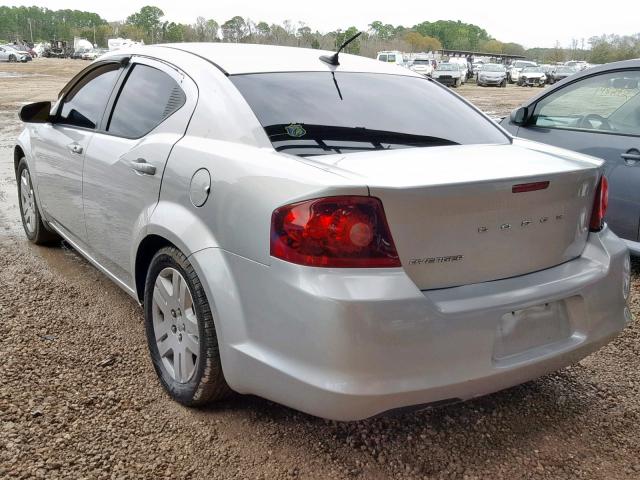 1B3BD4FB9BN616929 - 2011 DODGE AVENGER EX SILVER photo 3