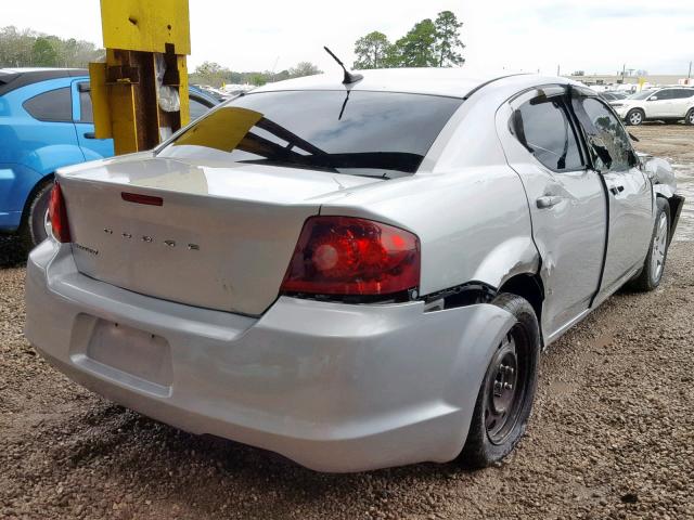 1B3BD4FB9BN616929 - 2011 DODGE AVENGER EX SILVER photo 4