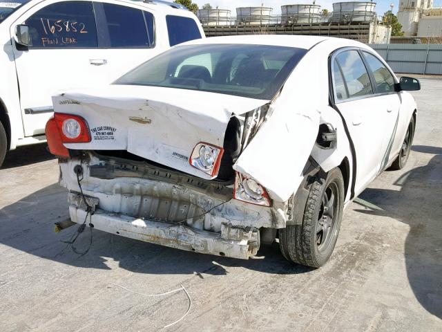 1G1ZA5E01AF113831 - 2010 CHEVROLET MALIBU LS WHITE photo 4
