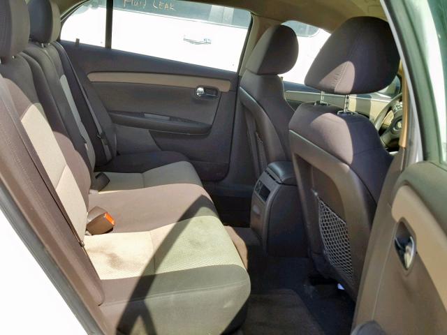 1G1ZA5E01AF113831 - 2010 CHEVROLET MALIBU LS WHITE photo 6