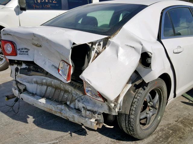 1G1ZA5E01AF113831 - 2010 CHEVROLET MALIBU LS WHITE photo 9
