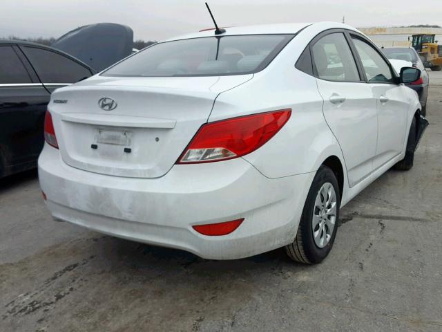 KMHCT4AE4HU286201 - 2017 HYUNDAI ACCENT SE WHITE photo 4