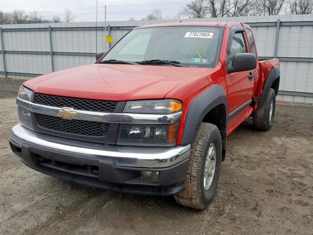 1GCDT196848156459 - 2004 CHEVROLET COLORADO RED photo 2