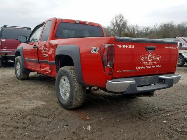 1GCDT196848156459 - 2004 CHEVROLET COLORADO RED photo 3