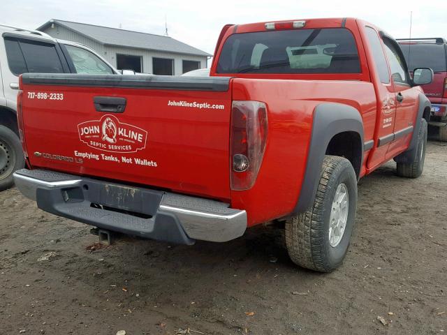 1GCDT196848156459 - 2004 CHEVROLET COLORADO RED photo 4