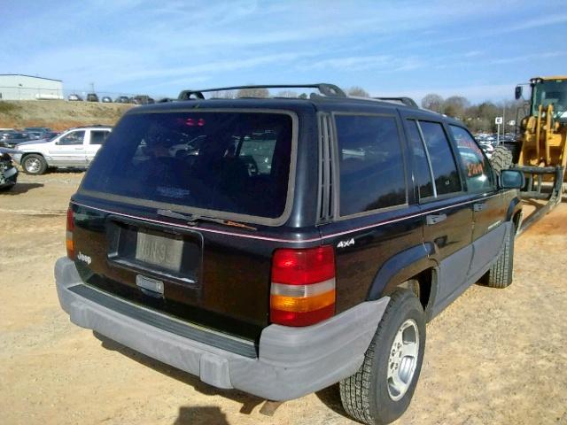 1J4GZ58SXTC394658 - 1996 JEEP GRAND CHER BLACK photo 4