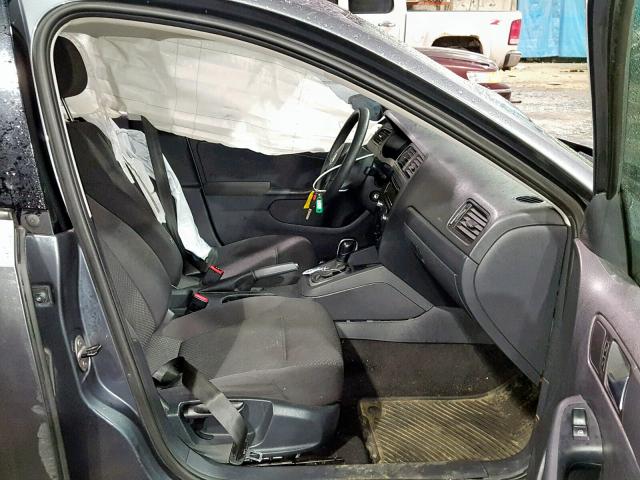 3VW2K7AJ9BM305089 - 2011 VOLKSWAGEN JETTA BASE GRAY photo 5