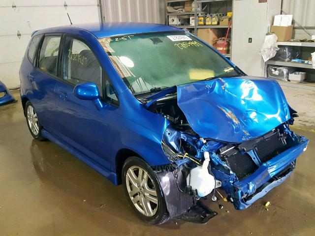 JHMGD38608S046049 - 2008 HONDA FIT BLUE photo 1