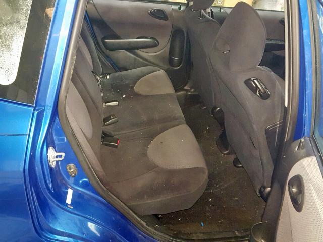 JHMGD38608S046049 - 2008 HONDA FIT BLUE photo 6