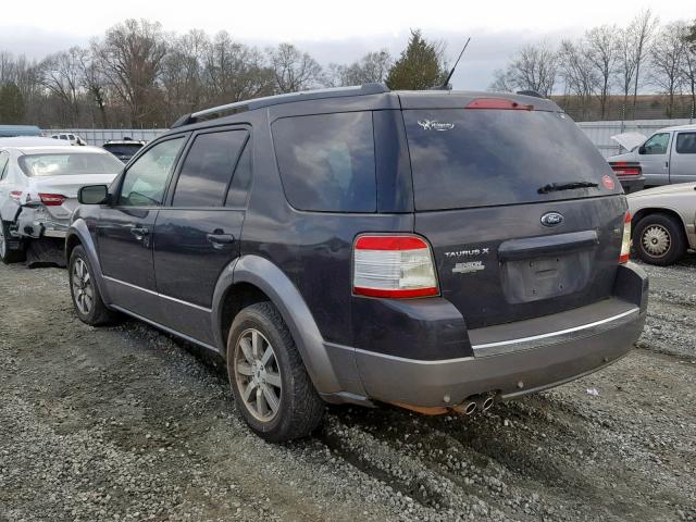 1FMDK02W88GA27510 - 2008 FORD TAURUS X S GRAY photo 3