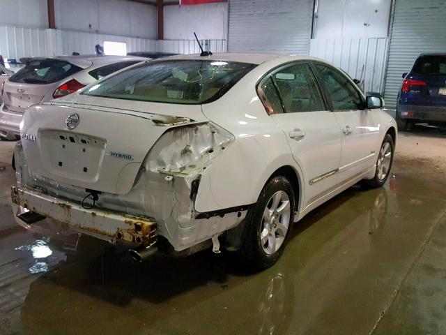 1N4CL21E89C116445 - 2009 NISSAN ALTIMA HYB WHITE photo 4