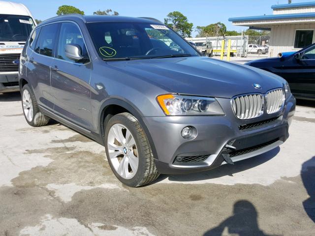 5UXWX7C58CL736420 - 2012 BMW X3 XDRIVE3 GRAY photo 1