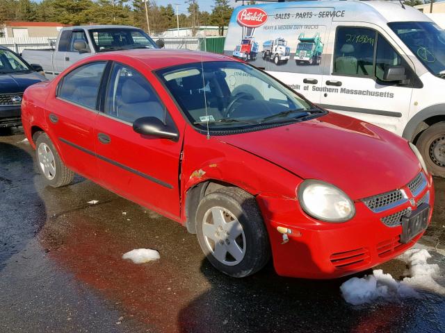 1B3ES26C13D224115 - 2003 DODGE NEON SE RED photo 1