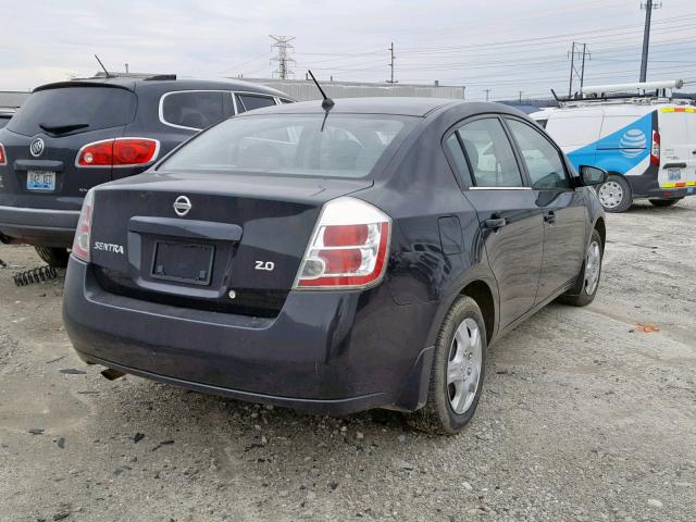 3N1AB61E27L643249 - 2007 NISSAN SENTRA 2.0 BLACK photo 4