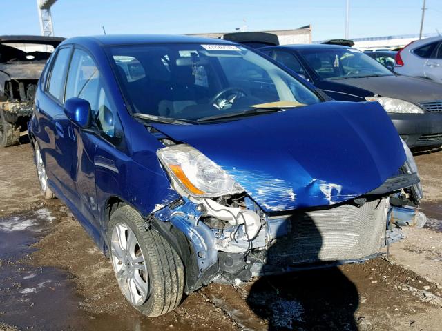 JHMGE8H41AC015644 - 2010 HONDA FIT SPORT BLUE photo 1