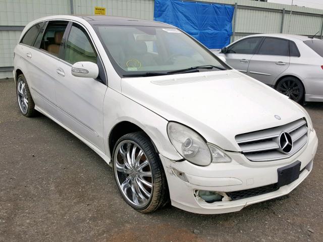 4JGCB65E37A047845 - 2007 MERCEDES-BENZ R 350 WHITE photo 1