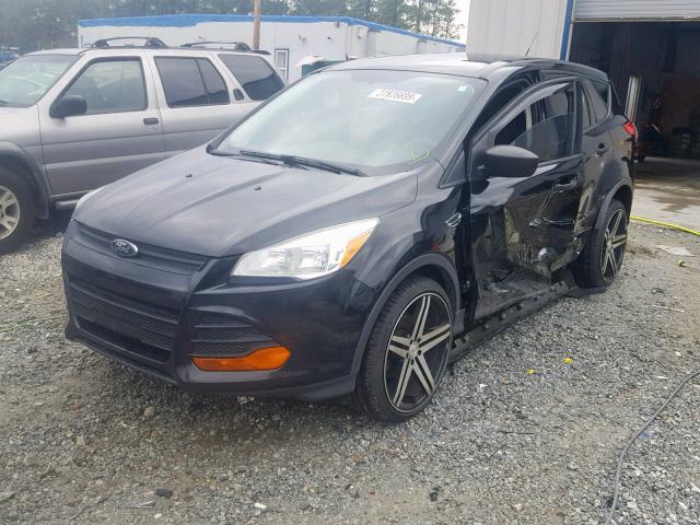 1FMCU0F72EUA96411 - 2014 FORD ESCAPE S BLACK photo 2